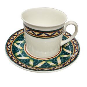 Villeroy & Boch Pergamon Cup Saucer Bone China Made in Germany Discontinued